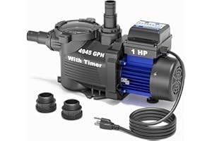AQUASTRONG in/Above Ground Pool Pump High Flow Self Primming Swimming Pool Pump, Slate Blue