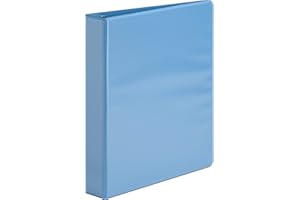 S.P. Richards Company Round Ring View Binder, 1-1/2-Inch Capacity, 11 x 8-1/2 Inches, Light Blue (SPR19652)