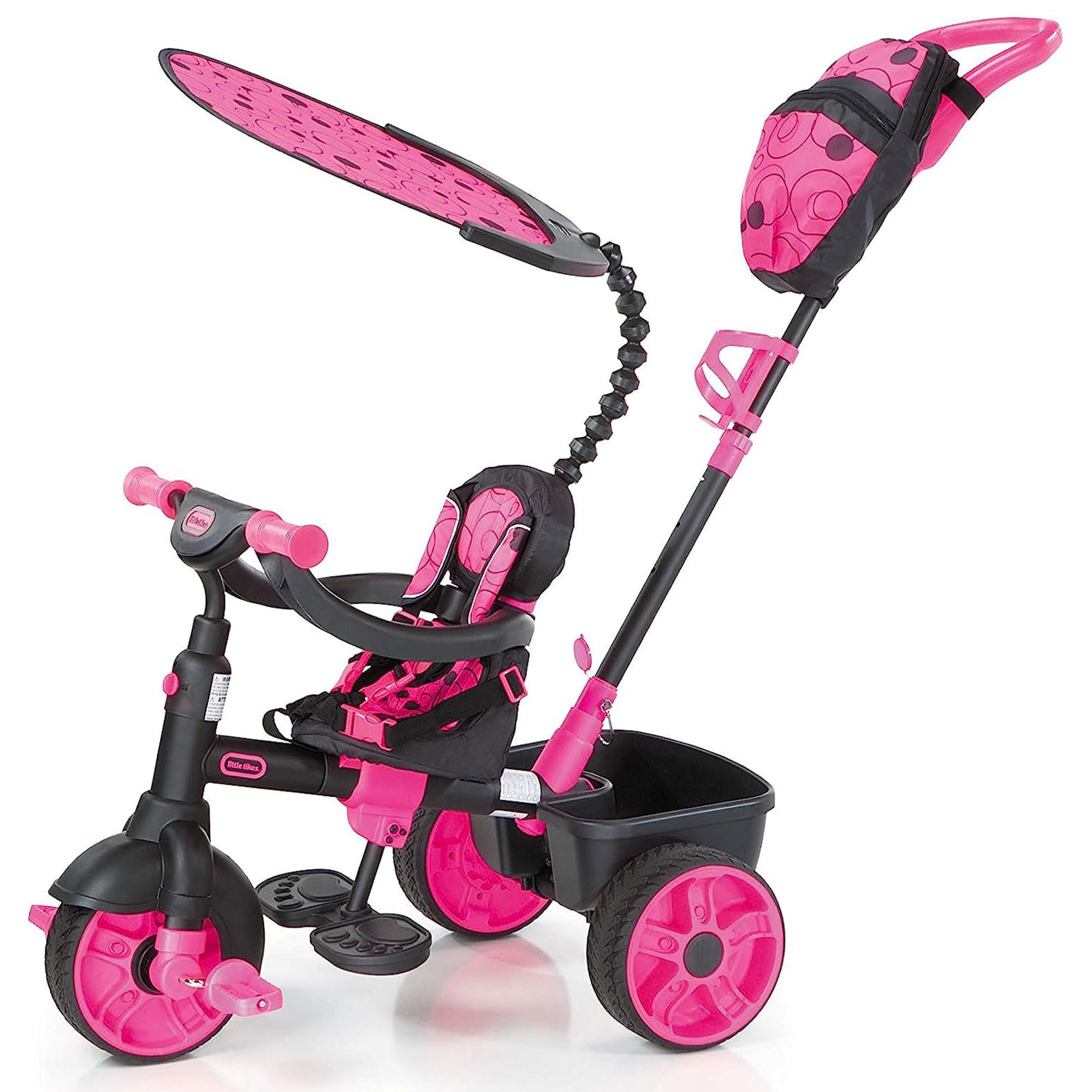 little tikes 4-in-1 Deluxe Edition Trike - Three-Wheeled Tricycle for Toddlers - Ages 9 Months to 3 Years - All Day Active Play - Neon Pink Little Tikes 4-in-1 Deluxe Edition Trike - Three-Wheeled Tricycle for Toddlers - Ages 9 Months to 3 Years - All Day Active Play - Neon Pink