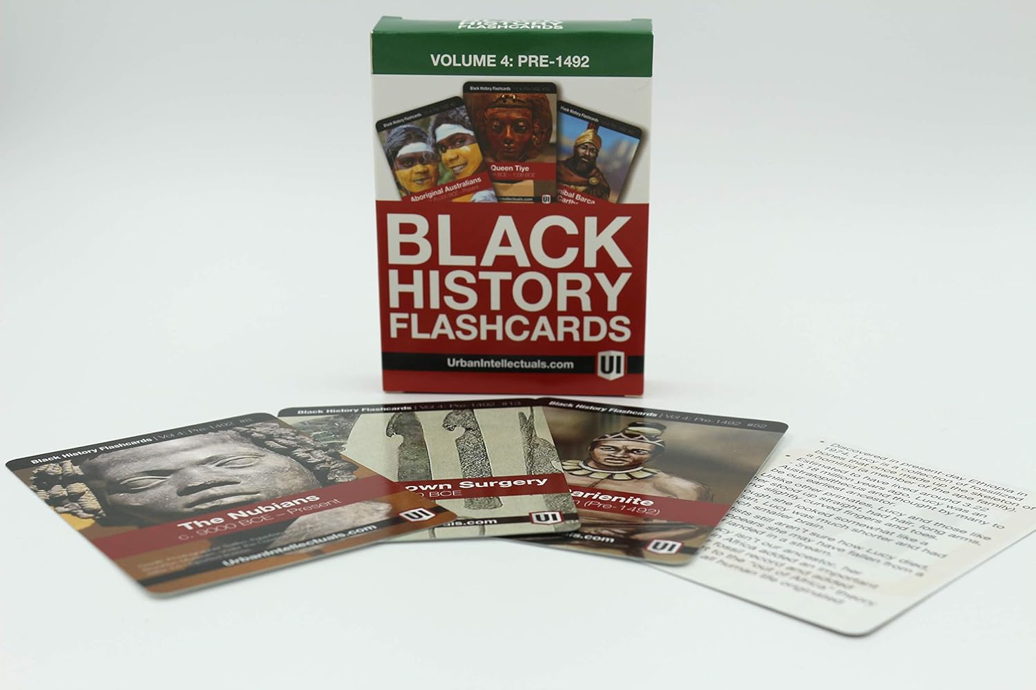 Urban Intellectuals Black History Flashcards (52 Educational Card Deck