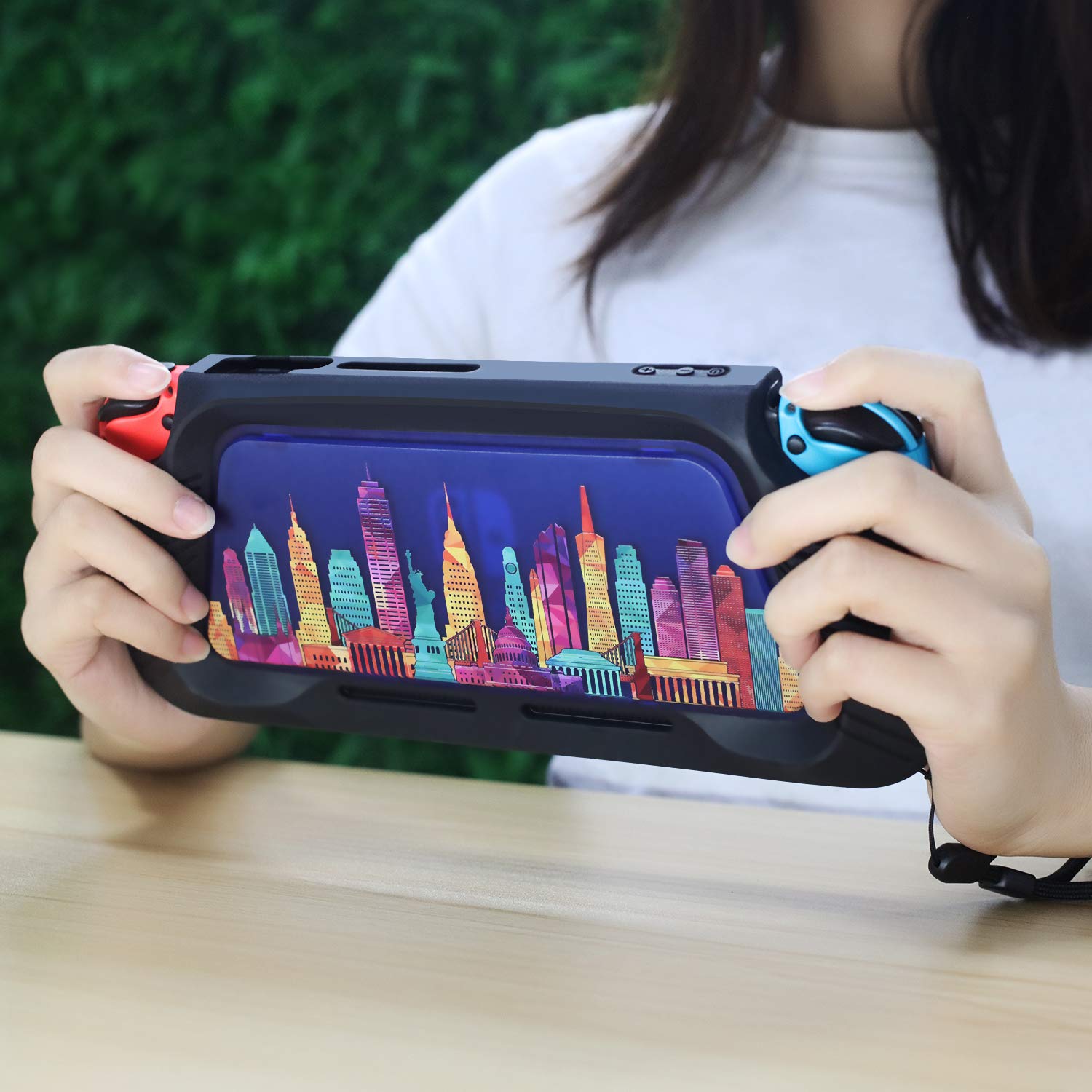 Nintendo Switch Case, Heavy Duty Cover Case for Nintendo Switch with Shock-Absorption and Anti-Scratch (Blue)