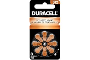 Duracell Easy Tab Hearing Aid Batteries Size 312 (16 batteries)