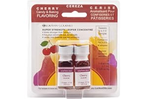 LORANN OILS LorAnn Cherry SS Flavor, 1 dram bottle (.0125 fl oz - 3.7ml - 1 teaspoon) Twin pack blistered