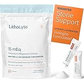 LithoLyte 15 mEq | Water & Beverage Enhancer for Kidney Health | Citrate & Electrolytes for Kidney Protection | Science-Based Support Beyond Cleanse, Detox, or Stone Dissolver Supplements | 60 Sticks