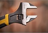 Stanley 090947 MaxSteel Adjustable Wrench 6 Inch Black Bi-Material Handle view 9