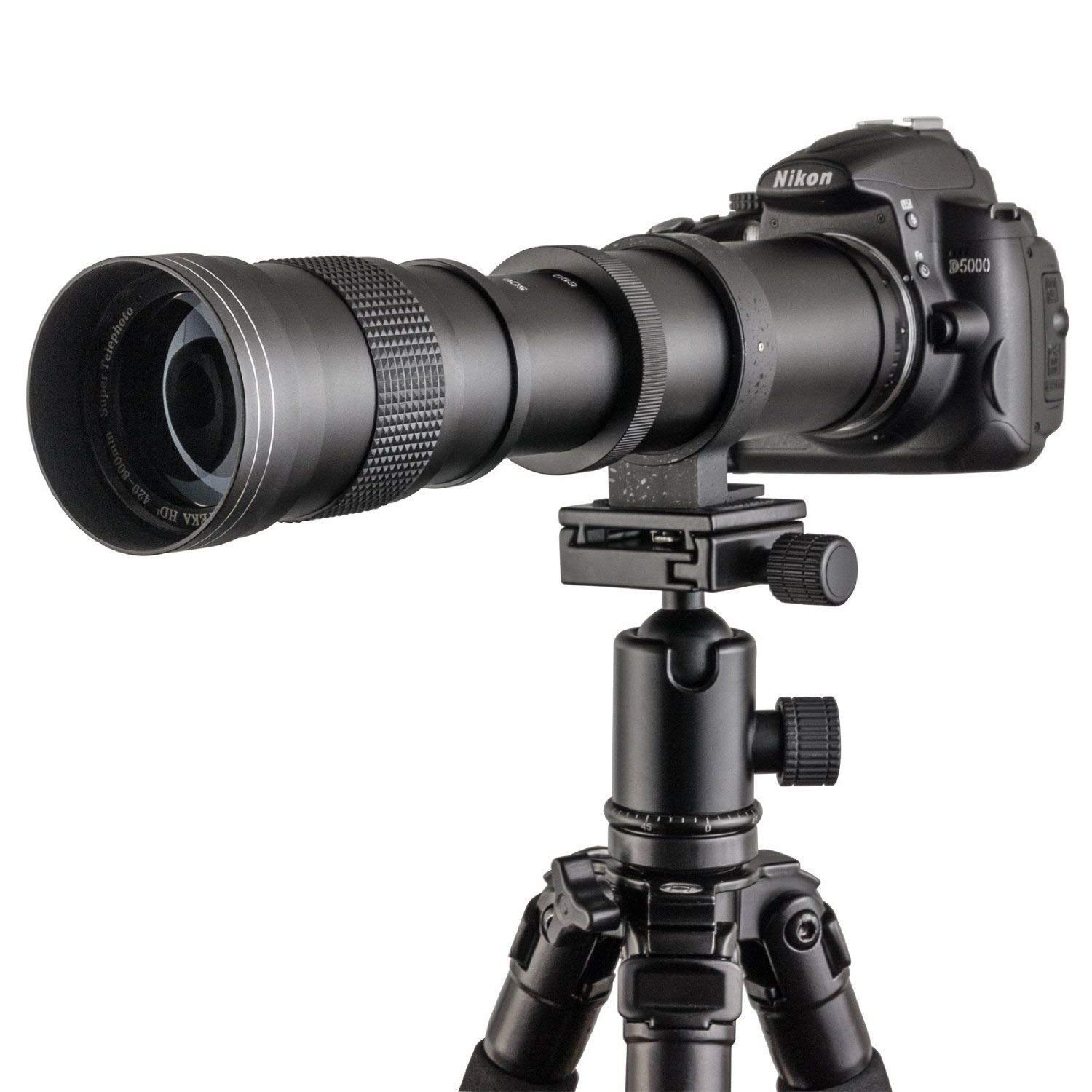 Fotga 420-800mm f/8.3-16 Super Tele Zoom Lens for Fujifilm Fuji Cameras X-A1 X-A10 X-A2 X-A3 X-AT X-M1 XM2 X-T1 X-T10 X-T2 X-T20 X-Pro1 X-Pro2 X-E1 X-E2 X-E2s