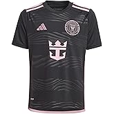 adidas Inter Miami CF Kid’s Away Jersey 23/24 (US, Alpha, Large, Regular, Black/Bliss Pink)