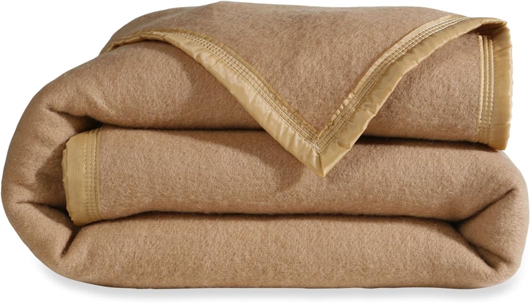 Couverture Pure Laine Vierge Woolmark 800 Gm2
