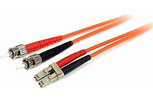 StarTech.com 10m Fiber Optic Cable - Multimode Duplex 62.5/125 - LSZH - LC/ST - OM1 - LC to ST Fiber Patch Cable