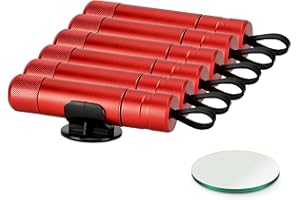 CONCHEM Breeker Glass Breaker, 6 Pack Car Window Breaker Seatbelt Cutter, Emergency Escape Tool for Multi-Seat Midsize and Large Multi-Purpose Vehicles (6 Pack Red)