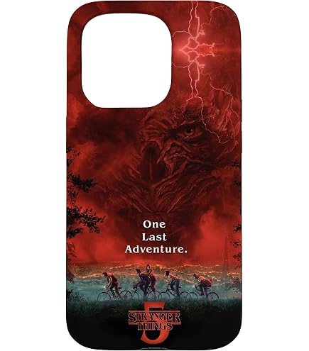 Amazon.com: Stranger Things Red Bold Logo Case for iPhone 17 Pro