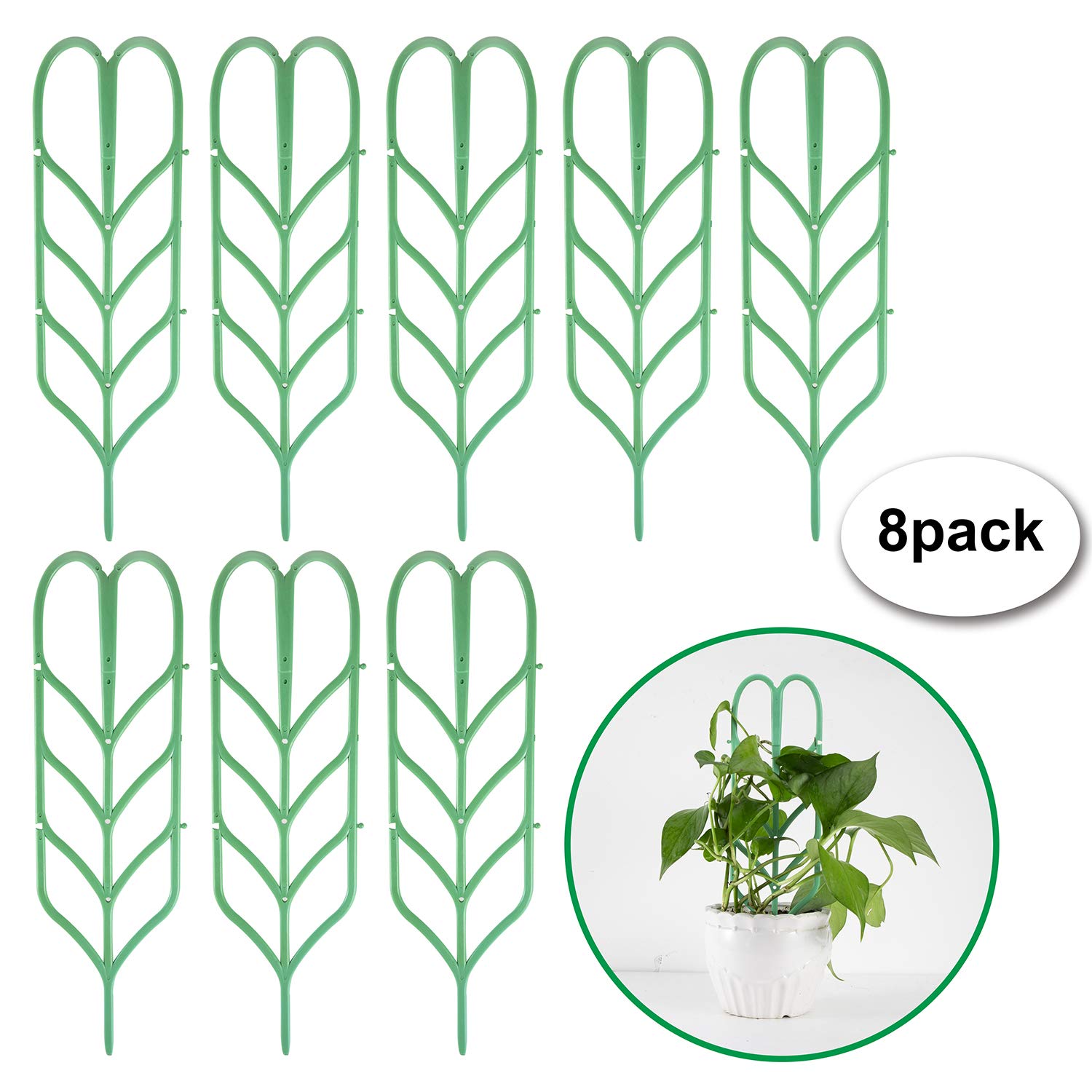 Waloden 8 Pcs Garden Trellis Potted Plant Support Mini Climbing Plant Trellis Pots Support Vegetables Flowers Vines Vining Patio Climbing Trellises Amazon In Garden Outdoors