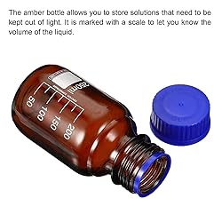 PATIKIL 250mL Reagent Media Bottle, 4Pcs Round