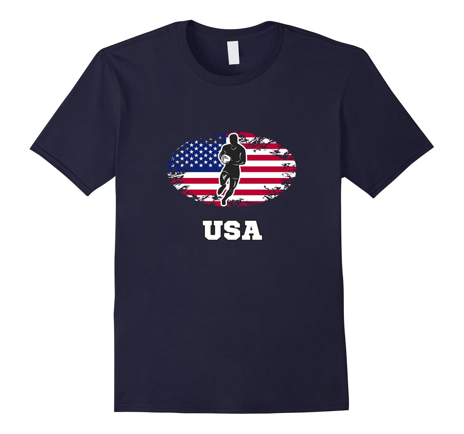 Distressed USA Rugby Pride T Shirt-ANZ