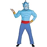 Disguise mens Aladdin - Genie Adult Muscle Chest Costume Blue