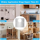 XiangJunly 12Pcs Cabinet Hinge Repair Kit with 80 Screws 2.5mm Drill Bit view 6