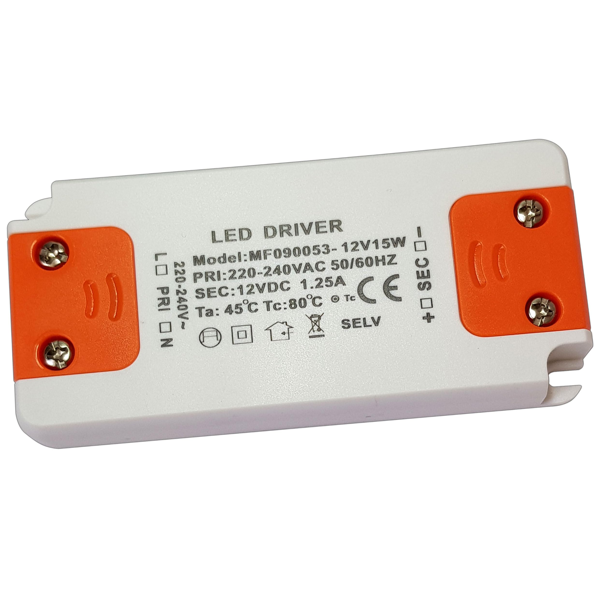 LED Transformer 12 V DC 15 Watt
