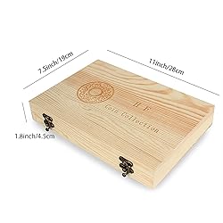 Wooden Coin Capsules Holder, Coin Storage Box Coin