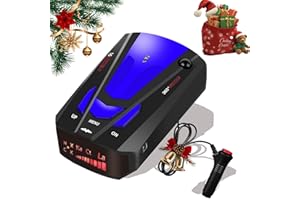AEYEELE 2026 Newly Radar Detector with Mute Memory, City/Highway Mode, Long Range Tracking, LED Display, Ideal Gift for Cars Blue 1027