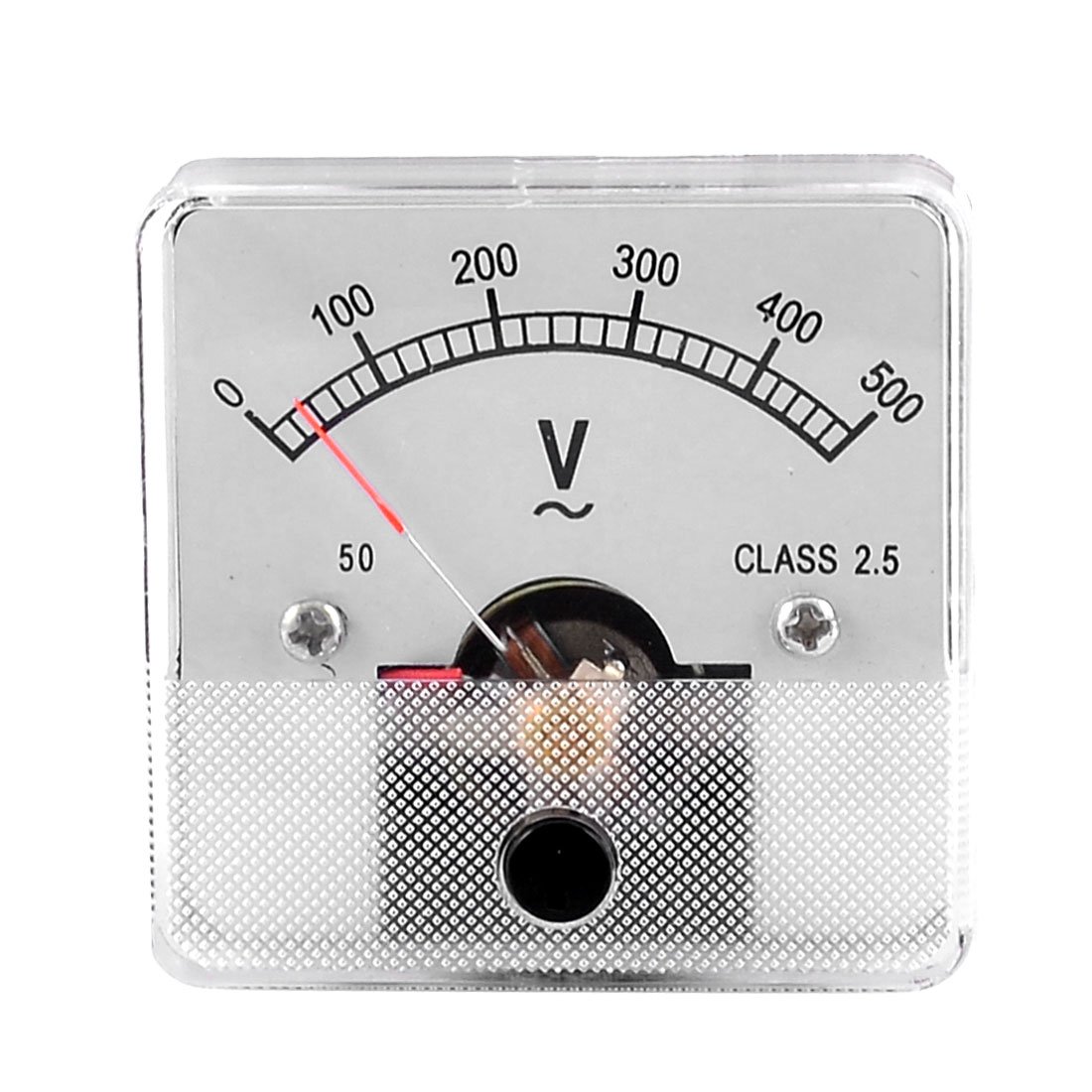 Sourcingmap Class 2.5 AC 0-500V 50mmx50mm Analog Voltage Testing Voltmeter Panel Meter
