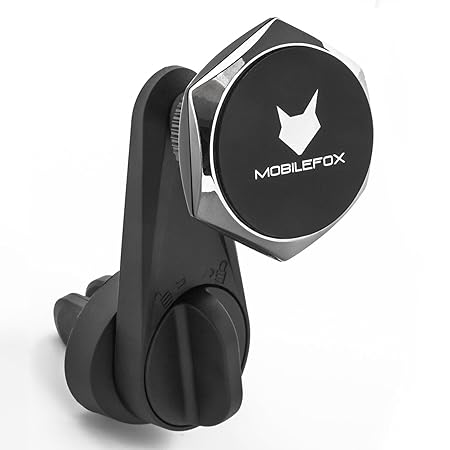 Mobilefox 360° drehbare Lüftungshalterung KFZ Magnet Handyhalter Auto Schlitz Halter für Samsung Galaxy S5/S4/Neo/Mini