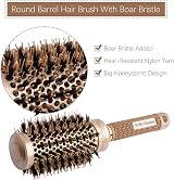 Polly Online Round Hair Brush 45mm Ionic Boar Bristles Gold view 2
