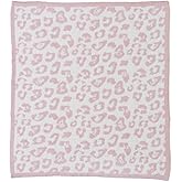Barefoot Dreams® CozyChic® Barefoot in The Wild Baby Blanket, Dusty Rose-Cream, One Size