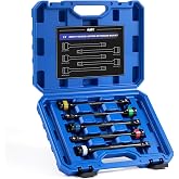 OMT Torque Limiting Extension Bar Set 5pcs 1/2" Drive Torque Sticks | 8 Inch Color Coded Torque Sticks; 65-140 Ft-Lbs Range; Spring-Loaded Ball Detent; Laser-Etched Labels; For Lug Nuts