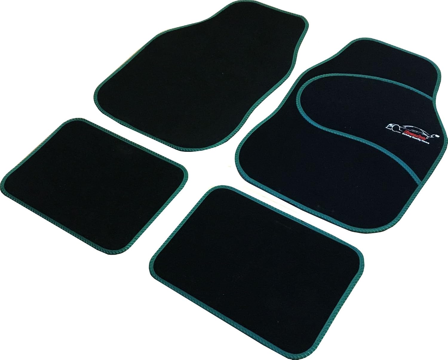 Xtremeauto Car Mats Universal 4PC Set, Sporty Carpet Car Floor Mats, Embroidered Front & Rear Universal Mat - Image 3