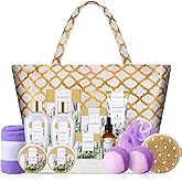 Spa Luxetique Gift Baskets for Women 15PCS Lavender Bath and Body Gifts Set Bath Sets for Her Skin Care Sets for Women Anniversary Valentine Gifts for Women Wife Girlfriend