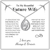 TRYNDI To My Wife Necklace from Husband - Soulmate, Girlfriend, Fiance Gift for Anniversary, Birthday, Christmas, Valentine's Day, Mother's Day - Romantic Wife Christmas Gift ideas