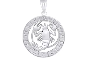 CaliRoseJewelry Sterling Silver Zodiac Pendant