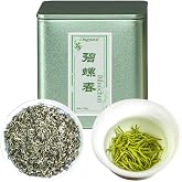 Lingyunxi Biluochun Tea Green Tea Loose Leaf Bi Luo Chun Green Tea Chinese Green Tea | Spring Picking Bean &amp; Fruity Aroma | Refreshing Taste | No bitter 4.23oz/120g 碧螺春 绿茶 中国绿茶
