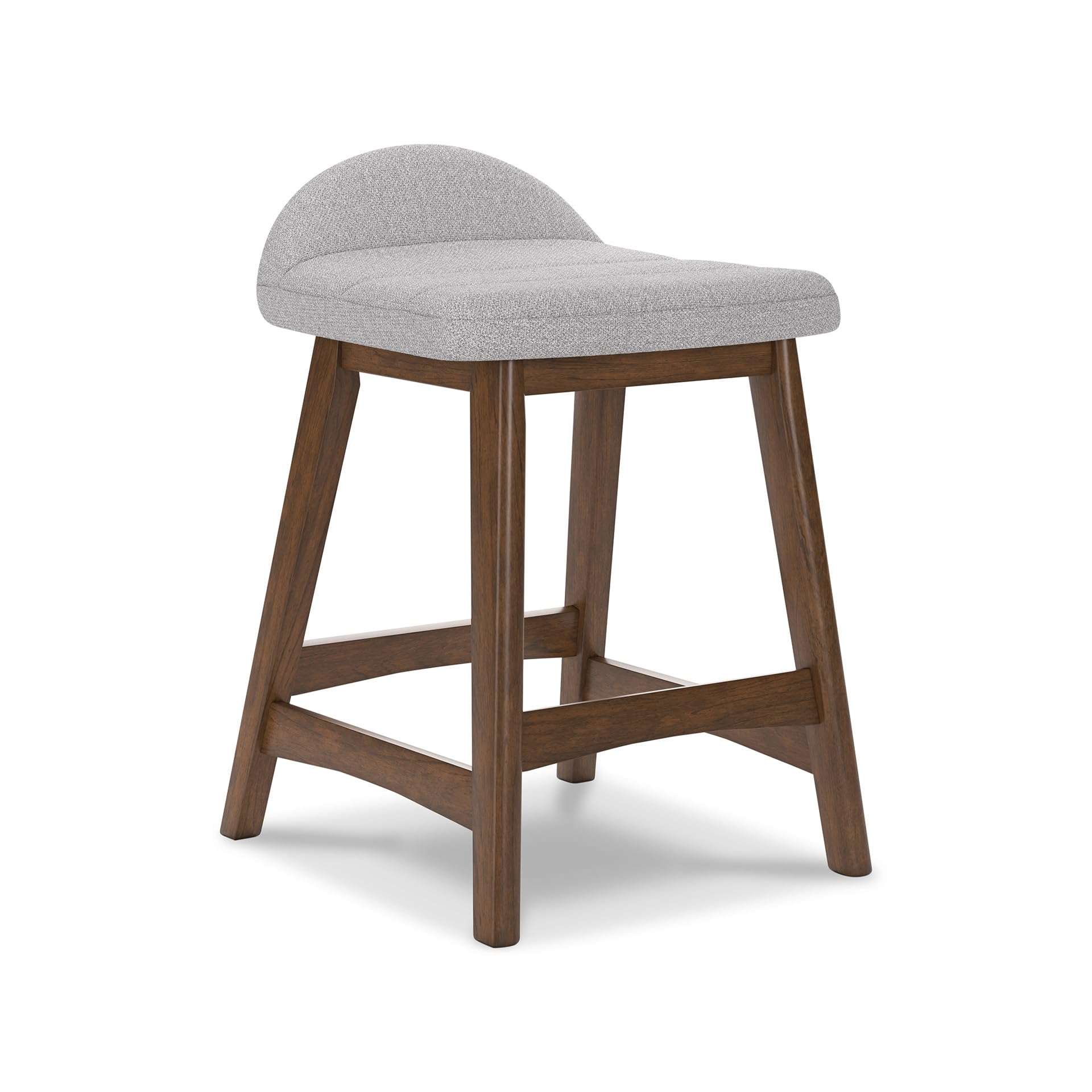 Photo 1 of ** FACTORY SEALED**
Signature Design by Ashley Lyncott Contemporary Counter Height Upholstered Bar Stool with Foam Cushion, Set of 2, Fabric Upholstery, 24.25", Light Gray & Brown
