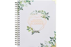 CHSEEO Wedding Planner Book and Organizer for Bride, Wedding Planning Binder with Tabs, Checklists, Countdown Calendar & Pock