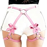 BAQOEYII Punk Leather Thigh Straps,Punk Leather Body Harness Belt Suitable for Halloween Christmas Gothic Nightclub Dress