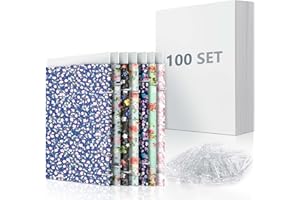 HARHANA 8.5 x 11 Inch Fabric Backing Board, Poster Boards and Plastic Alligator Clips for Folding and Storing Cloth Straight, Fabric Storage Boards-100 Set