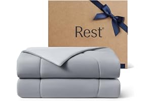 REST® Evercool® Cooling Comforter, King/Cali King, Blanket for Hot Sleepers, All Season Bedding for Night Sweats, Breathable Lightweight Duvet, 106x90 Inches, Cool Gray