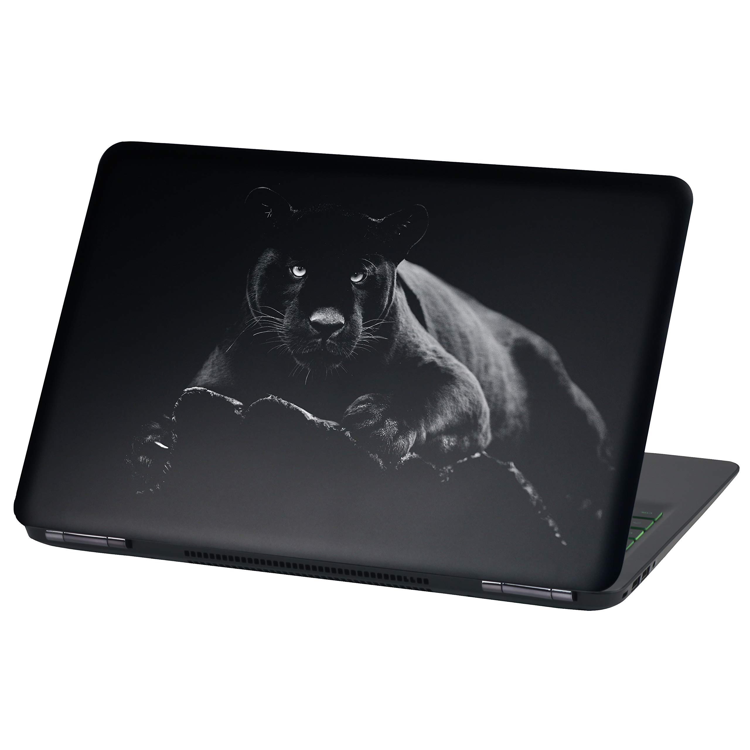 Laptop Foil protection Cover adhesive film notebook sticker self-adhesive vinyl skin sticker (15 Inches, LP37 Black Jaguar)