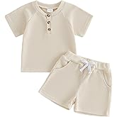 Awwpiely Toddler Baby Boy Hunting Clothes Mallard Duck Short Sleeve T-Shirt Camouflage Shorts Set Infant Spring Summer Outfit