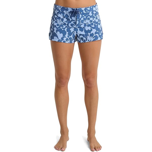 Short De Bain Femme Tormenter - 8 Voies Stretch, SPF-35, Bleu Marine, Taille 12