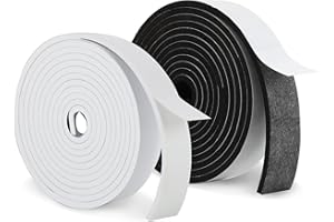 Mikzhskr Hat Tape Roll 160" Hats Size Reducer Insert Foam Filler Cap Sizing Tape Self Adhesive for Hard Hat, Graduation Cap, Cowboy, Fedora, Baseball Caps, Pana, Straw, Western (Black, White)