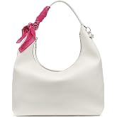 DKNY Women's Imma Hobo Bag With Logo Keychain and Tie Scarf