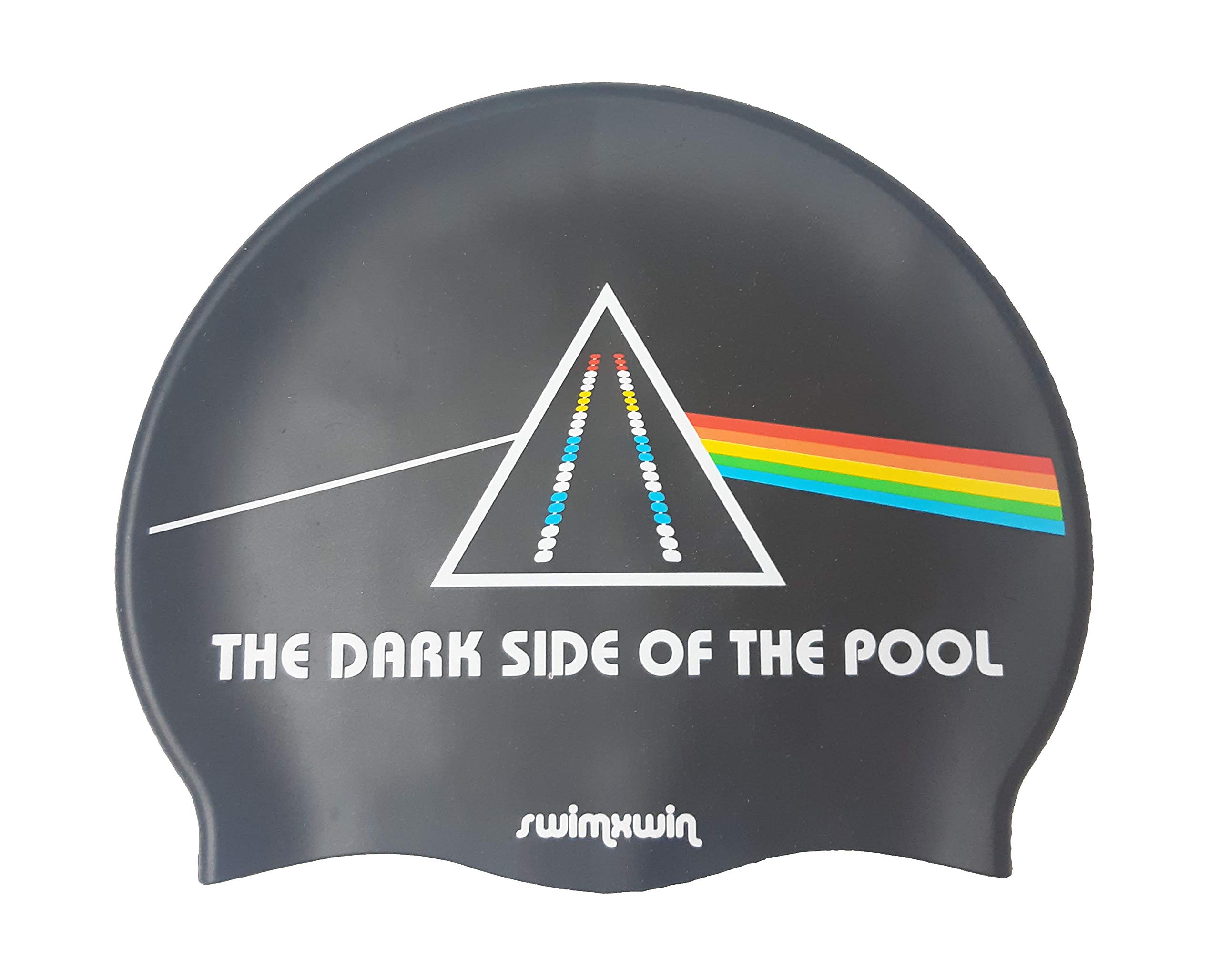 SWIMXWIN Silicone Swimming Cap The Dark Side Swimming Cap Men Women Unisex 5 Years Funny Fun Swimming Pool Training Aquagym Waterpolo Swimming Gift