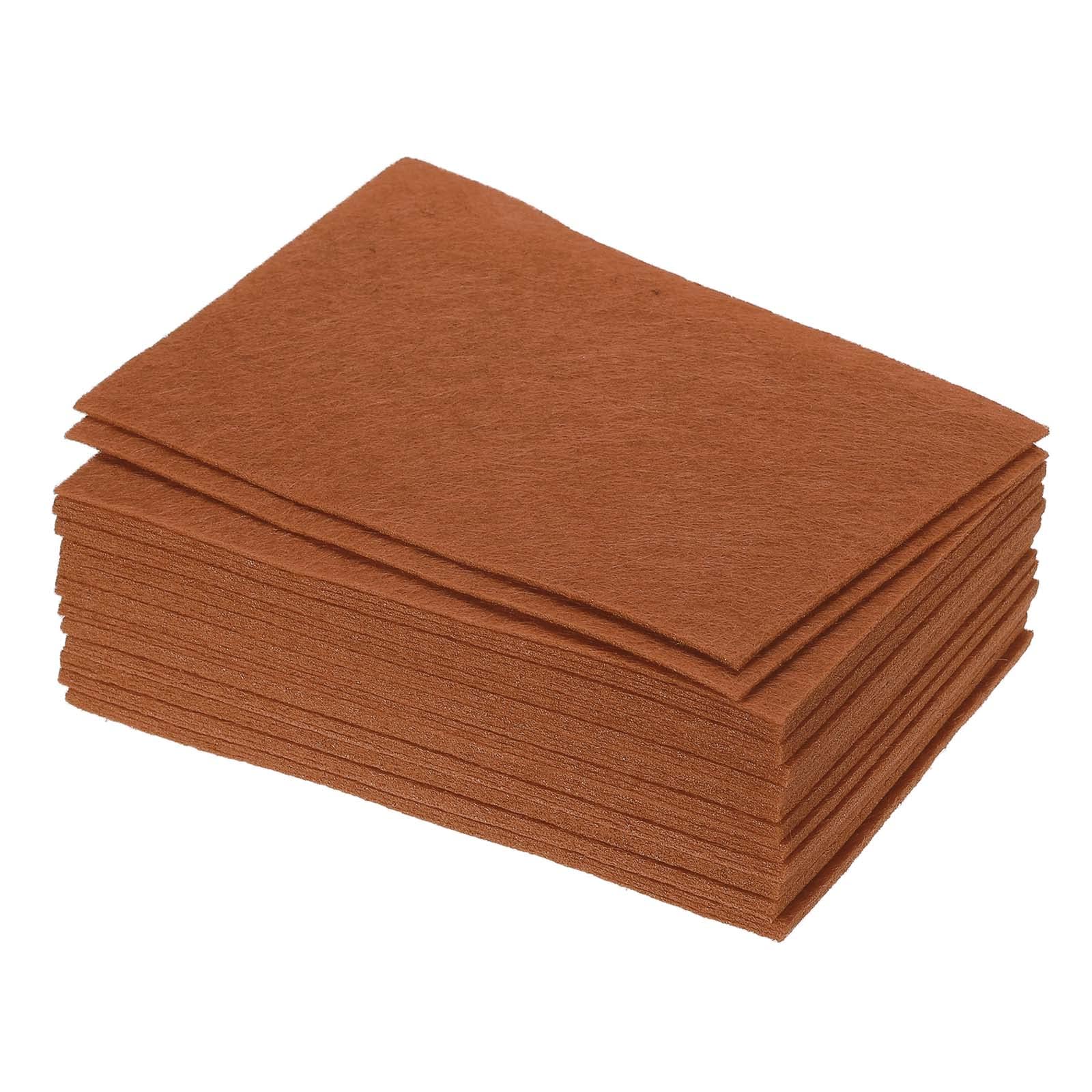 PATIKIL Soft Felt Sheets Fabric Craft Sheets Brown 6 Inch x 4 Inch for DIY, Hobby, Decoration Pack of 36