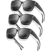 KALIYADI Fit-Over-Glasses Polarized Sunglasses-for-Men Wrap-Around-Sunglasses: Mens Polarized Sunglasses UV400 Protection