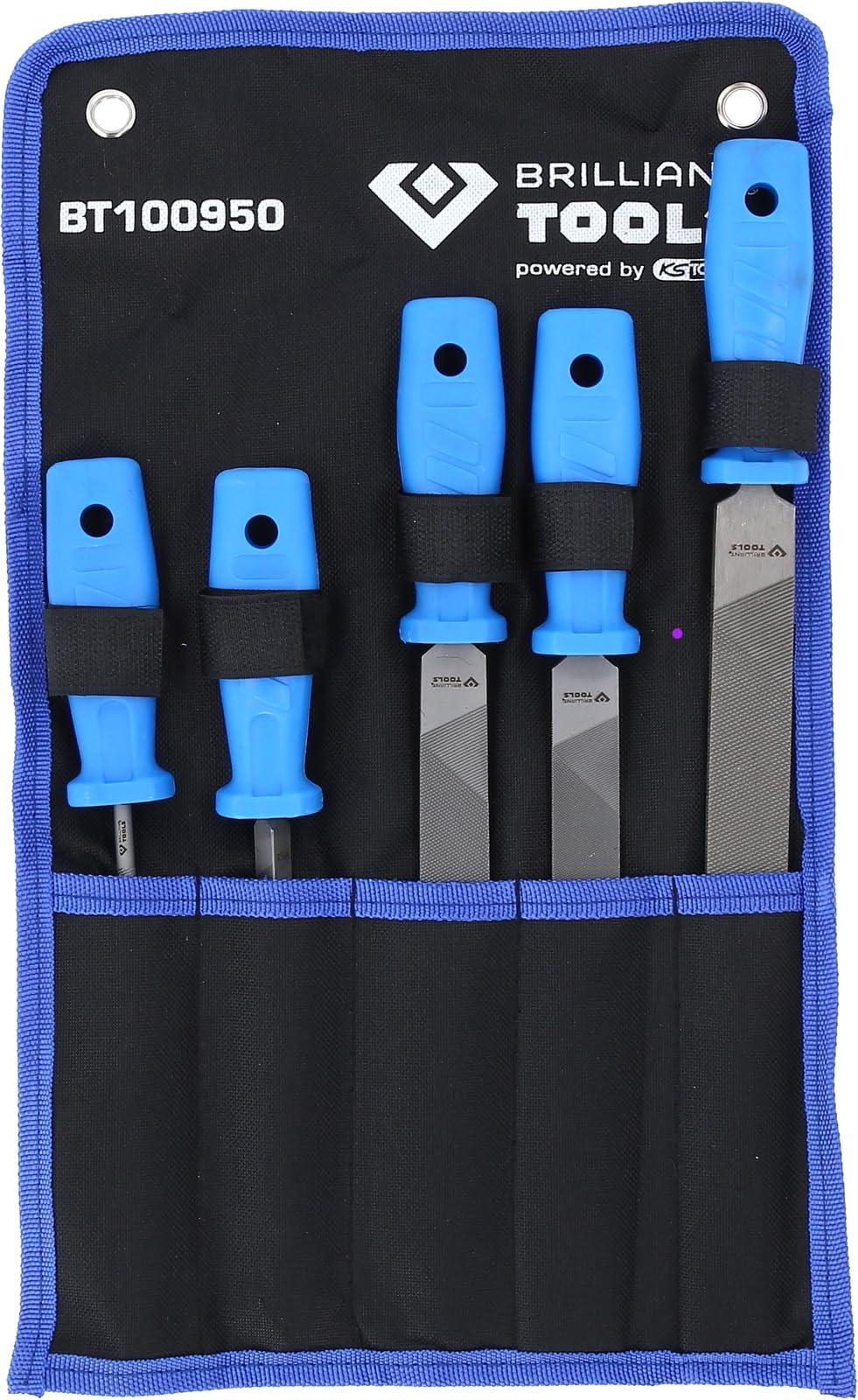 BRILLIANT TOOLS BT100950 File Set 5 Pieces [Powered by KS Tools]