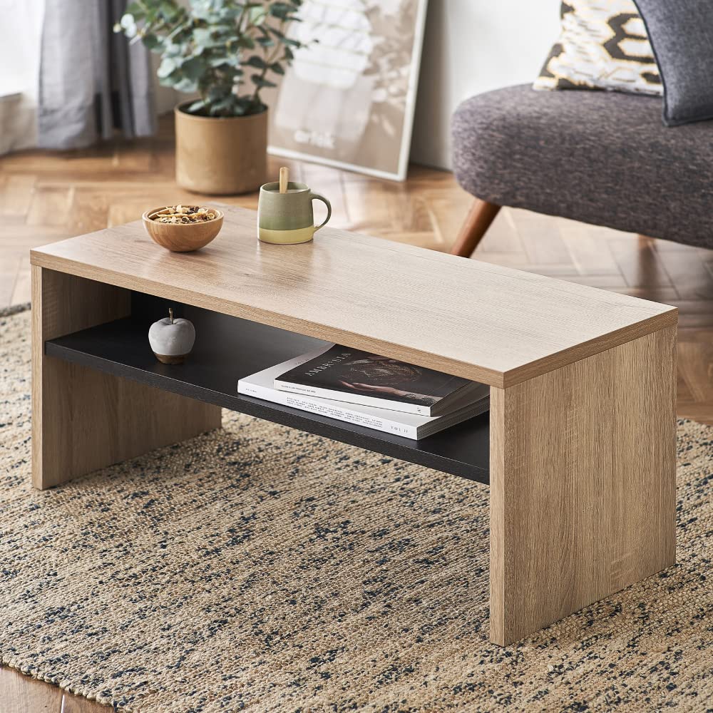 アイリスオーヤマ リビングテーブル テーブル デスク LTB-890W ライトナチュラル 幅89cm商品画像