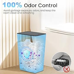 RTWDKFQ 4 Gallon Bathroom Small Trash Can with
