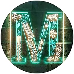 ADVPRO Letter M Initial Monogram Family Name Dual